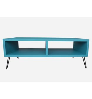 Mueble-de-television-Jade-poliuretano-turquesa-y-metal-negro