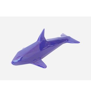 Escultura-Ballena-Facetada-AzulCobalto