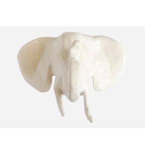 Escultura-Elefante-Facetado-Blanco