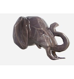 Escultura-Elefante-Facetado-Gris