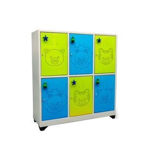 Locker-6-puestos-Infantil-Verde-Azul